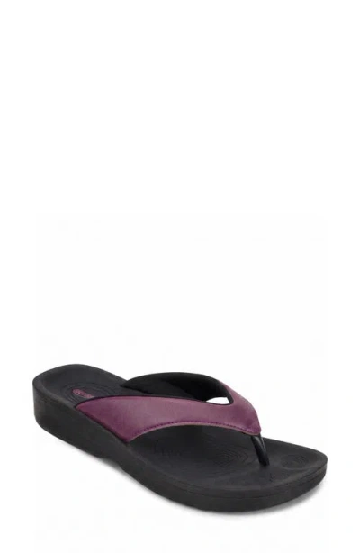 Aerothotic Flumen Flip Flop In Purple