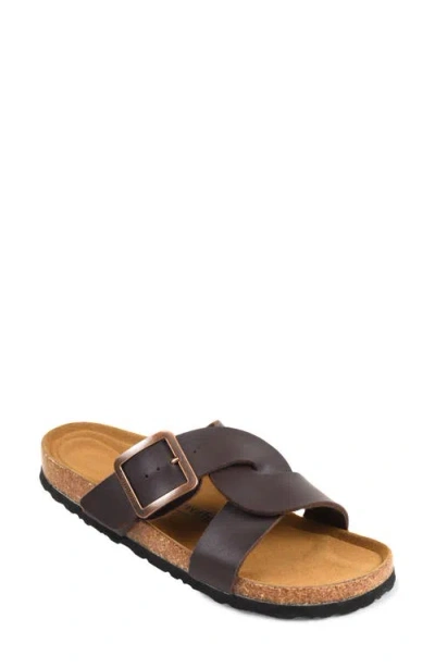 Aerothotic Kai Slide Sandal In Brown