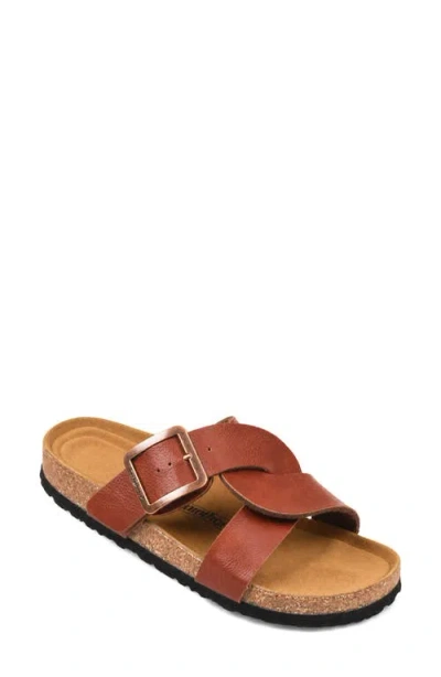 Aerothotic Kai Slide Sandal In Tan