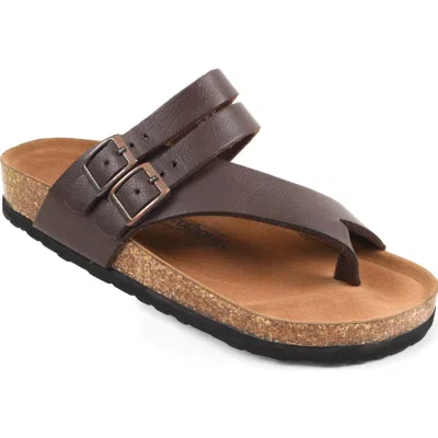 Aerothotic Kaizen Slide Sandal In Brown