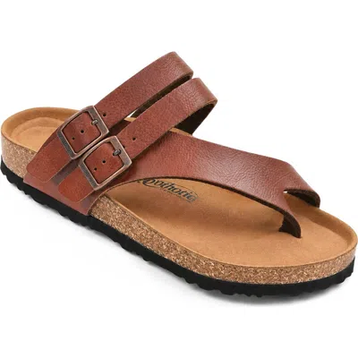 Aerothotic Kaizen Slide Sandal In Tan