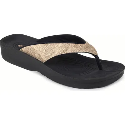 Aerothotic Mellow Vibe Flip Flop In Animal Print