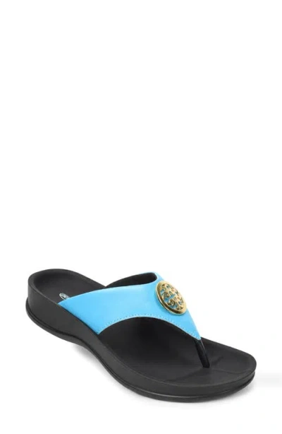 Aerothotic Othila Flip Flop In Aqua