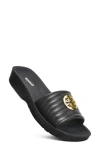 Aerothotic Otis Slide Sandal In Black