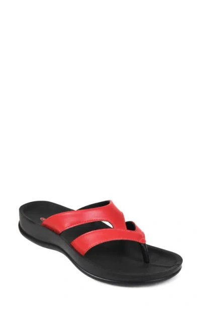 Aerothotic Raido Flip Flop In Red