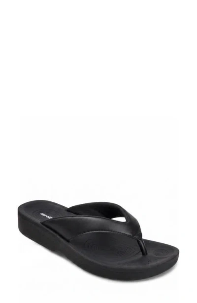 Aerothotic Ravine Flip Flop In Black