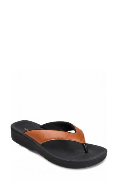 Aerothotic Ravine Flip Flop In Tan