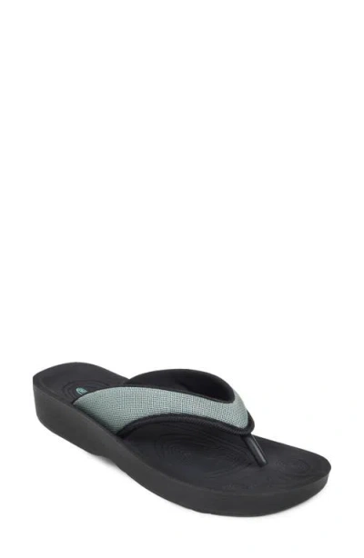 Aerothotic Strait Flip Flop In Green