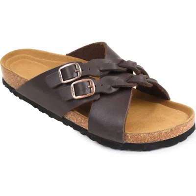 Aerothotic Suri Slide Sandal In Brown