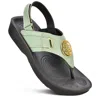 Aerothotic Cait Slingback Sandal In Green