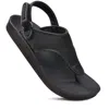 Aerothotic Women's Sandals Coral In Black