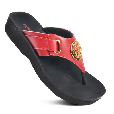 Aerothotic Women's Sandals Hazel In Red