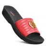 Aerothotic Otis Slide Sandal In Red