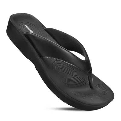 Aerothotic Women's Sandals Ravine In Black