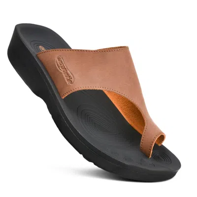 Aerothotic Women's Sandals Regan In Brown