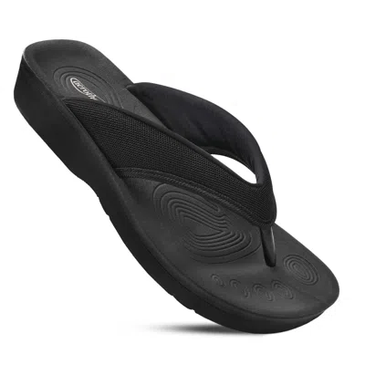 Aerothotic Women's Sandals Strait In Black