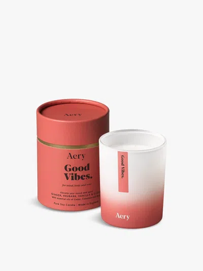 Aery Good Vibes Aromatherapy Candle In Red