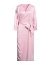 Aéryne Woman Midi Dress Pink Size S Polyester In Pink