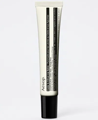 Aesop Cedar & Citrus Lip Salve, 0.30 Oz. In Transparent