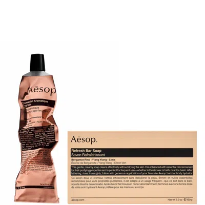 Aesop Essential Body And Hand Care Duo In Pink