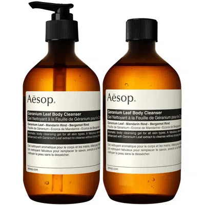 Aesop Geranium Leaf Body Cleanser & Refill Duo