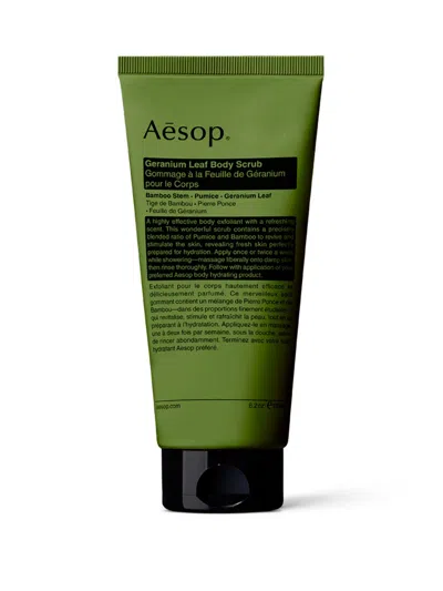 Aesop Geranium Leaf Body Scrub 180 ml In Green
