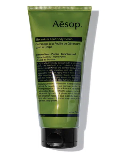 Aesop Geranium Leaf Body Scrub 180ml In Green