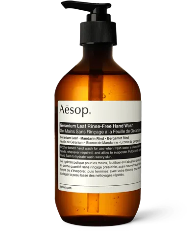 Aesop Geranium Leaf Rinse-free Hand Wash 500ml In White