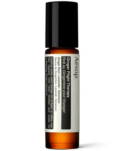 Aesop Ginger Flight Therapy Roll-on, 0.33 Oz. In Transparent