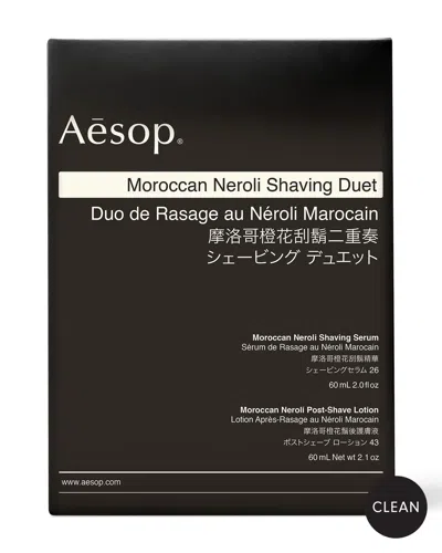 Aesop Moroccan Neroli Shaving Duet In Black | ModeSens