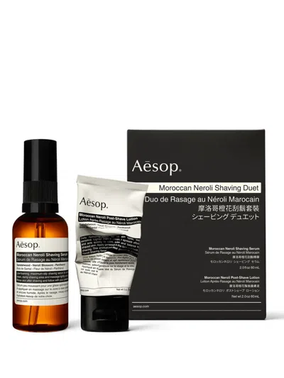 Aesop Moroccan Neroli Shaving Duet Accessories In Sand
