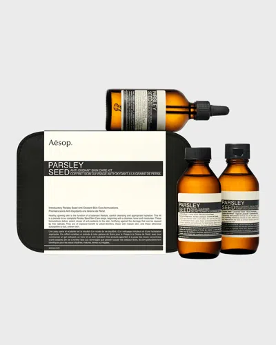 Aesop Parsley Seed Antioxidant Skin Care Kit In White