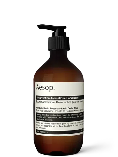 Aesop Resurrection Aromatique Hand Balm 500ml In White