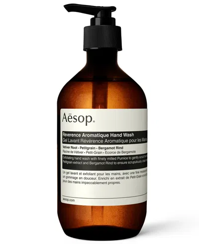 Aesop Reverence Aromatique Hand Wash, 16.9 Oz. In Transparent