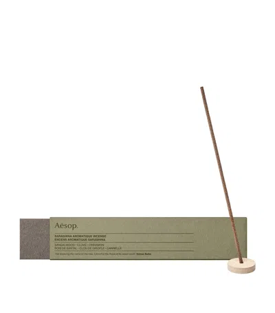 Aesop Sarashina Aromatique Incense In Green