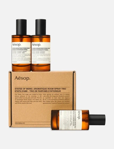 Aesop States Of Being Aromatique Room Spray Trio In Brown