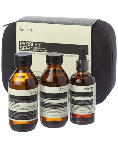 Aesop Unisex Parsley Seed Anti-oxidant Skin Care Kit In Transparent
