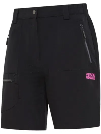 Aesse Alta Women's Nylon Stretch Shorts In Black