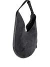 Aesther Ekme Adjustable-strap Suede Shoulder Bag In Blue