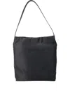 Aesther Ekme Black Calfskin Shoulder Bag With Magnetic Closure In 黑色