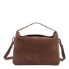 Aesther Ekme Top-handle Suede-leather Shoulder Bag In Brown