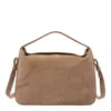 Aesther Ekme Top-handle Suede-leather Shoulder Bag In Brown
