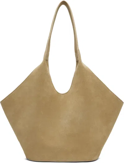 Aesther Ekme Beige Phantom Tote In 182 Suede Sand