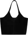 Aesther Ekme Black Cabas Supple Xl Tote In Black Suede