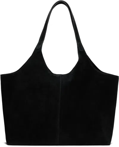 Aesther Ekme Black Cabas Supple Xl Tote In Black Suede