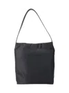 Aesther Ekme Black Calfskin Shoulder Bag With Magnetic Closure In Black