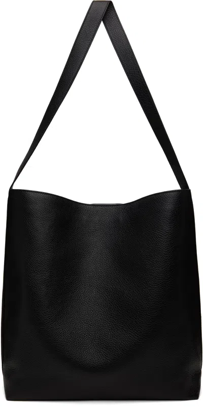 Aesther Ekme Black Sac Supple Tote In 195 Grain Black