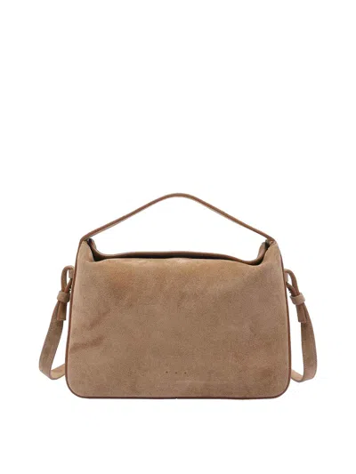 Aesther Ekme Soft Baguette Crossbody Bag In Sand