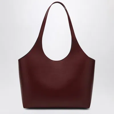 Aesther Ekme Bordeaux Leather Supple Tote Bag L