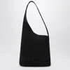 Aesther Ekme Denim Lune Suede Top Handle Bag In Brown